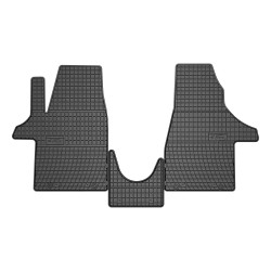 Tappetini per auto ElToro compatibili con Volkswagen Transporter T6.1 2019-2024 su misura in gomma | Note: 1a fila | Tipo Auto: Van | Materiale resistente | Bordi alti protettivi